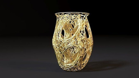 sarmal vazo güzel Voronoi kuru Odun dekor iç dekorasyon baskı nostaljik Sanat ev eşyaları geometrik modern 3d print model - Mito3D
