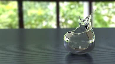 salpicos tigela respingo tampo mesa talheres pote vidro espirrado salpicada decorativo aquário miniatura casa decoração derramado ondulação 3d print model - Mito3D