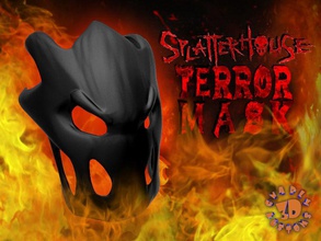 éclaboussure terreur masque déguisement chargé effrayant halloween jack lanterne hanté citrouille jeux jouets 3d print model - Mito3D