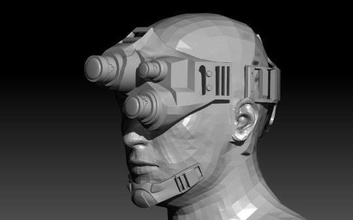 scheggia cellula sam pescatore occhiali prodotto dai fan maschera notte visione convinzione passatempo Fai robotica 3d print model - Mito3D