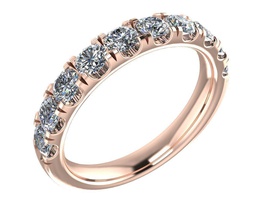 divisé griffe éternité bague bijoux diamant engagement imprimable anneaux 3d print model - Mito3D