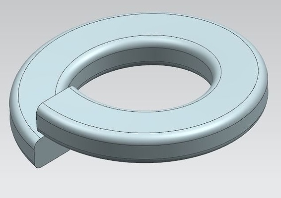 split lock washer m8 screw fastening joining engineering design element equipment science 3d print model - Mito3D