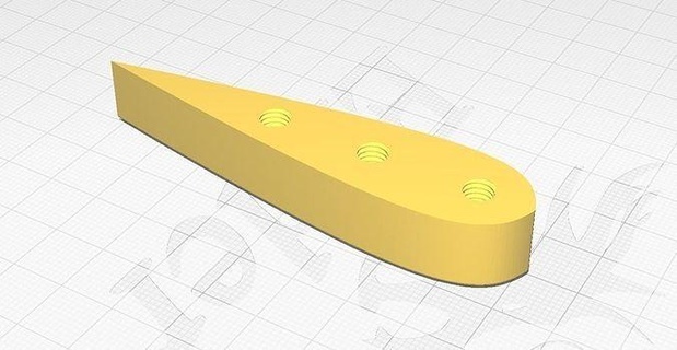 Splitter Schleudern Block Abrieb Vorderseite aerodynamisch Gewinde Hobby DIY Automobil 3d print model - Mito3D