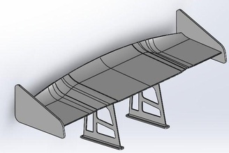 spoiler gt stil automobil wagen solidworks fahrzeug wissenschaft ingenieurwesen 3d print model - Mito3D
