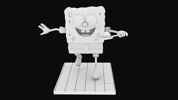 Schwamm Bob getrennt Teile 3d Drucken stl SpongeBob 3dmodel 3dspongebob 3dsponge 3dbob Druck Spongebobprint bedruckter stlspongebob Nickelodeon stlspong stlbob Charakter Kunst Skulpturen 3d print model - Mito3D
