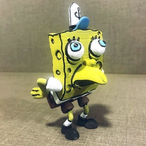 spongebob bird sponge bob squarepants square pants toy 3d kid games toys 3D print model - Mito3D