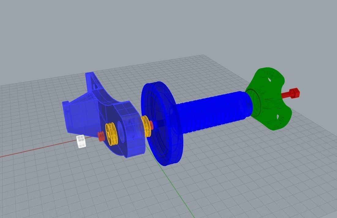 bobine titulaire soutien i3 méga i3megas supporto bobina science 3D print model - Mito3D