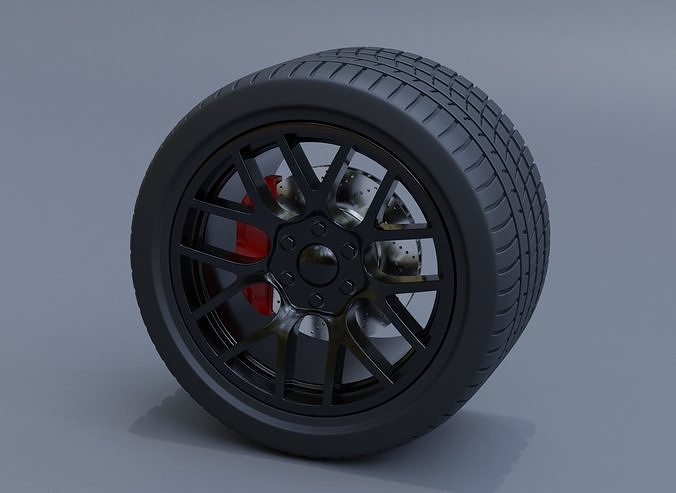 spor araba tekerlek jant kendin yap hobi disk kırmak araç otomotiv plastik 3D print model - Mito3D
