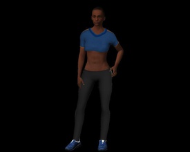 sport femme art la force le yoga corps de l'athlète sculptures 3d print model - Mito3D