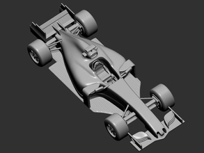 sports racing car art design sculpture statue award figure mathematical 3d print model - Mito3D