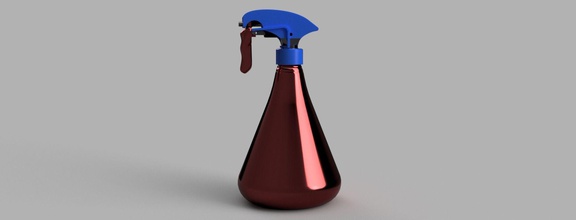 spray bottle chiken 3d print mechanic art container plastic hobby diy hand tools 3d print model - Mito3D