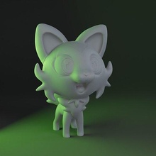 sprigato inattivo pokemon colpire nintendo pikachu scarlatto argento arte scansioni repliche 3d print model - Mito3D