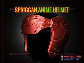 spriggan cosplay helmet - neflix anime netflix mask japanese decor halloween games toys 3d print model - Mito3D