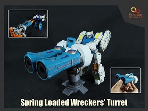 spring-loaded wreckers turret transformers idw comics twintwist games toys 3d print model - Mito3D