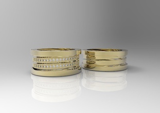 ilkbahar şekilli ucuz tasarım yüzükler yazdırılabilir yüzük altın gümüş elmaslar taşlar platin lüks düğün bvl sterlin moda giyim basitleştirilmiş elmas nişan takı sevgili 3d print model - Mito3D