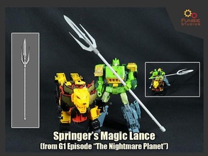 springer Magia lança transformadores g1 pesadelo planeta Generationone jogos brinquedos 3d print model - Mito3D