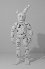 armadilha molas 3d modelo impressão fnaf coelho quebrado assustador 3dprint brinquedo estátua fantasia ficcional criatura jogos brinquedos 3d print model - Mito3D