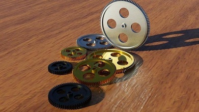 spur gears 3d printing mechanical tool hobby robotics diy parts 3d print model - Mito3D