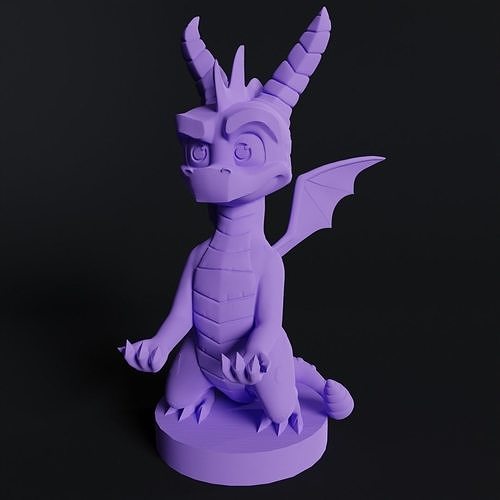 spyro - controller stand crash pla petg abs sculpture toy art plastic phone games toys game accessories 3D print model - Mito3D