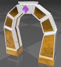spyro invierno tundra portal dragón espía activision invernal arco videojuegos modelos forma aislado geométrico retro juegos juguetes 3d print model - Mito3D
