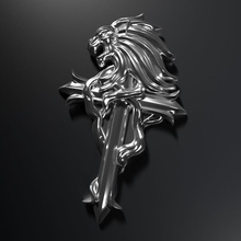 squall amuleto fantasia colar pingente escultura roubar imprimir leão a cruz arte esculturas 3d print model - Mito3D