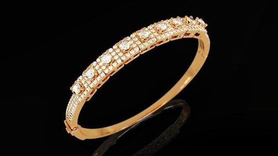square halo diamond bracelet jewel jewelry jewellery printable print ready gold platinum gems bracelets braclet cad gem 3dmodel brilliant 3d print model - Mito3D