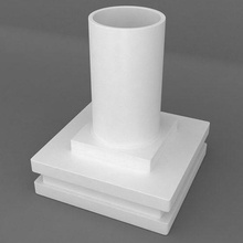 carré forme piédestal base 3d modèle plate produit imprimable ar vr kritrim kritrimvault 3dpedestal 3dprintingmodel maison décor 3d print model - Mito3D