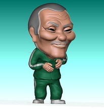 calamar Jeu joueur homme nam Netflix figure casque jouet art vert création Jeux jouets 3d print model - Mito3D