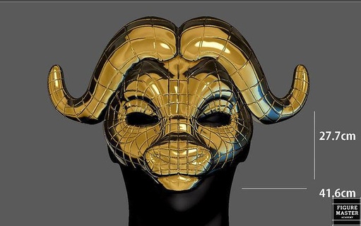 squid game buffalo vip mask life size cosplay props netflix replica 3d print art sculptures 3d print model - Mito3D