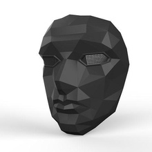 calamar Jeu visage masque soldat cosplay homme morte casque horreur Halloween Netflix Douane Jeux jouets 3d print model - Mito3D