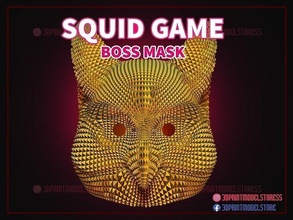 calamar jeu masque patron hibou cosplay costume vip halloween casque jeux jouets 3d print model - Mito3D