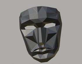 kalamar oyun maske adam vip netflix kask plygon Kostüm oyunu patron oyuncaklar 3d Yazdır oyunlar 3d print model - Mito3D