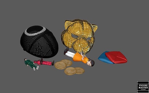 calamar juego paquete cosplay accesorios réplica netflix 3d impresión Arte esculturas 3d print model - Mito3D
