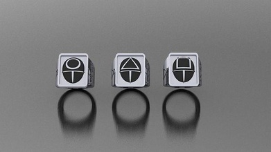 squid game rings design squidgame symbol film netflix ring jewel jewellery 3d printing jewelry 3d print model - Mito3D