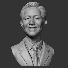 Tintenfisch Spiel seong gi Lee jung 3d drucken Modell Kopf Porträt Büste kpop Zahl Gesicht Statue Skulptur 456 3d print model - Mito3D