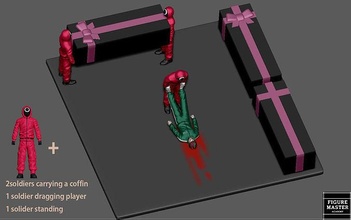 kalamar oyun asker minyatür paketlemek heykel netflix 3d yazdır stl dosya sanat heykeller 3d print model - Mito3D