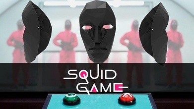squid games boss black mask print cosplay 3dprint toys 3d print model - Mito3D