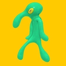 squidward strong beauty spongebob squarepants art figure cute fun statue games toys 3d print model - Mito3D
