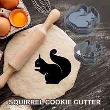scoiattolo biscotto taglierina Pasticcino Impasto zucchero cibo biscotti frese animale forno Casa cucina cenare 3d print model - Mito3D