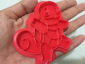 squirtle pokemon biscotto taglierina acqua giochi giocattoli 3d print model - Mito3D