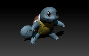 squirtle pokemon turtle nintendo miniature games print 3d stl collection boardgames rpg toys board 3d print model - Mito3D
