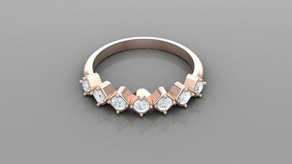 sr12 solitario mujer anillo versión 1 diseñadora joyas canalla joyeria pulsera diseño joyería anillos esposas diamantes mano hecha collares Boda diamante joya 3d print model - Mito3D