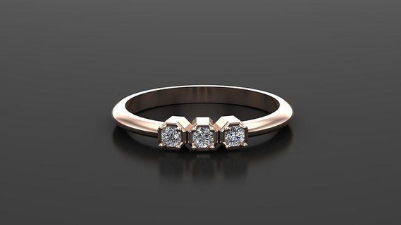 sr49 solitario mujer anillo versión 1 diseñadora joyas canalla joyeria pulsera diseño joyería anillos esposas diamantes mano hecha collares Boda diamante joya 3d print model - Mito3D