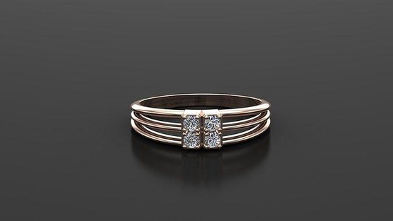 sr65 solitario mujer anillo versión 1 diseñadora joyas canalla joyeria pulsera diseño joyería anillos esposas diamantes mano hecha collares Boda diamante joya 3d print model - Mito3D