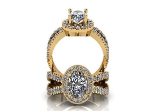 ss rng 02 bague bijoux brillant or gemme imprimable sterling diamant bijou mariage engagement luxe platine mode beauté argent anneaux 3d print model - Mito3D