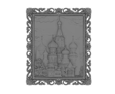 st cathedral church wall relief design saint cathedral russia paul petersberg mosco painting floral picture frame picture furniture art decoration contemporary architectural paint sculptures  3d print model - Mito3D