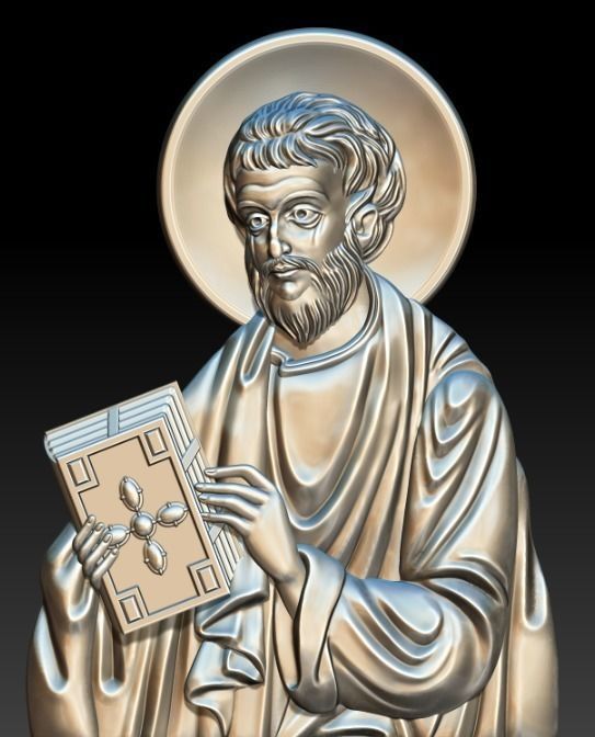 st luca jewelry icon basrelief zbrush printable other 3D print model - Mito3D