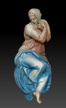 st maria arte cappella cristo jesu giudizio scorso michelangelo pittura religione rinascimento sculture sistina maria donna 3d print model - Mito3D