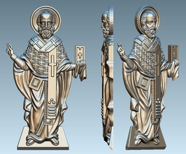 St Nikolai-Symbol Schmuck Symbol basrelief zbrush Skulptur andere 3d print model - Mito3D