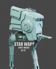 at st first order mech ski fi battlefront battle robot star wars robotic titan starwars war droid atst skifi games toys 3d print model - Mito3D